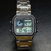 Casio AE-1200WHD-1AVDF Youth World Time Digital Stainless Steel Band Watch - Silver Color