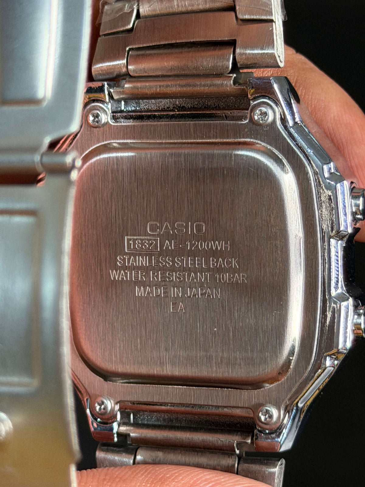 Casio AE-1200WHD-1AVDF Youth World Time Digital Stainless Steel Band Watch - Silver Color