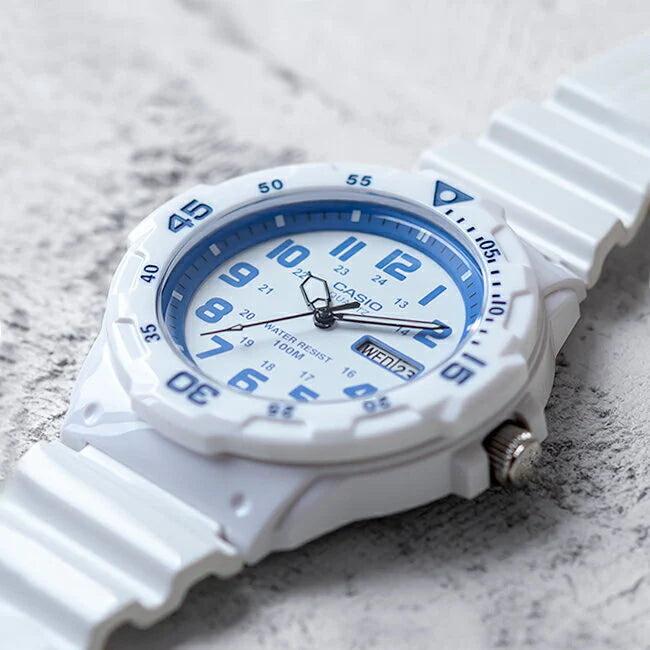 Casio Youth Analog Watch - MRW-200HC-7B2VDF, Resin Band, White CASIO