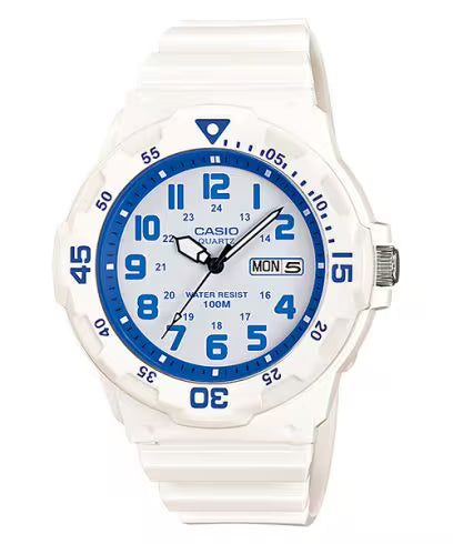 Casio Youth Analog Watch - MRW-200HC-7B2VDF, Resin Band, White CASIO