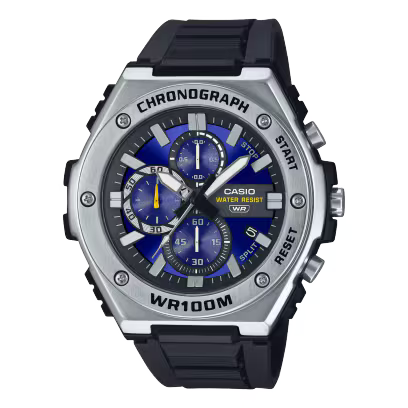 Casio Sport Analog Men's Watch - MWA-300H-2AV, Resin Band, Blue/Black CASIO
