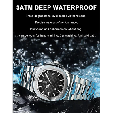 POEDAGAR 613 Men's Luminous Luxury Quartz Watch