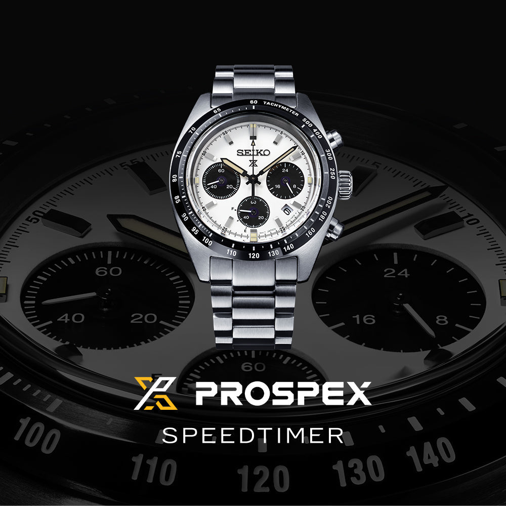 Seiko Prospex Speedtimer Solar Chronograph Watch - SSC813P1, Stainless Steel Band, White Dial SEIKO