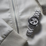 Seiko Prospex Speedtimer Solar Chronograph Watch - SSC813P1, Stainless Steel Band, White Dial SEIKO
