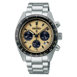Seiko Prospex Speedtimer Solar Chronograph Watch - SSC817P1, Stainless Steel Band, Beige Dial SEIKO