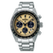 Seiko Prospex Speedtimer Solar Chronograph Watch - SSC817P1, Stainless Steel Band, Beige Dial