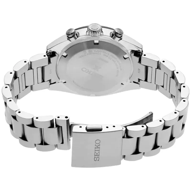 Seiko Prospex Speedtimer Solar Chronograph Watch - SSC813P1, Stainless Steel Band, White Dial SEIKO