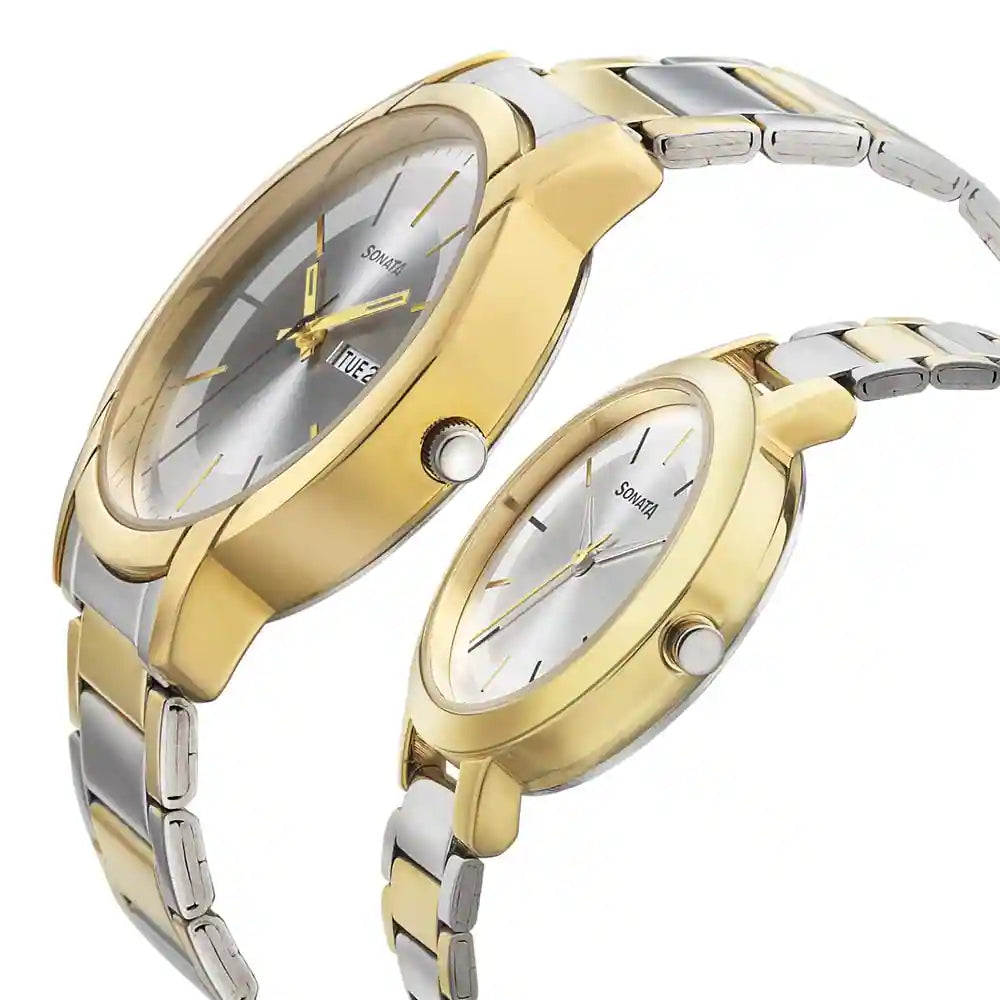 Sonata Couple Chain Watch 770318141BM01