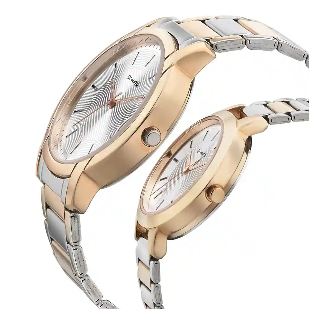 Sonata Couple Chain Watch 770318141KM01