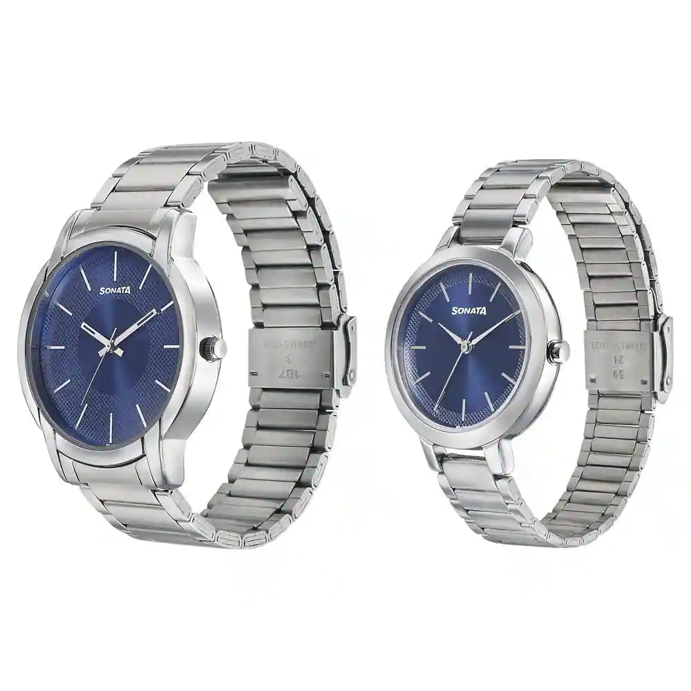 Sonata Couple Chain Watch 770318141SM01