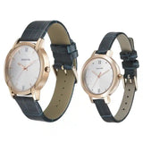 Sonata Couple Leather Belt Watch 770318141WL01