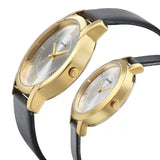 Sonata Couple Leather Belt Watch 770318141YL01