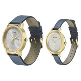 Sonata Couple Leather Belt Watch 770318141YL02
