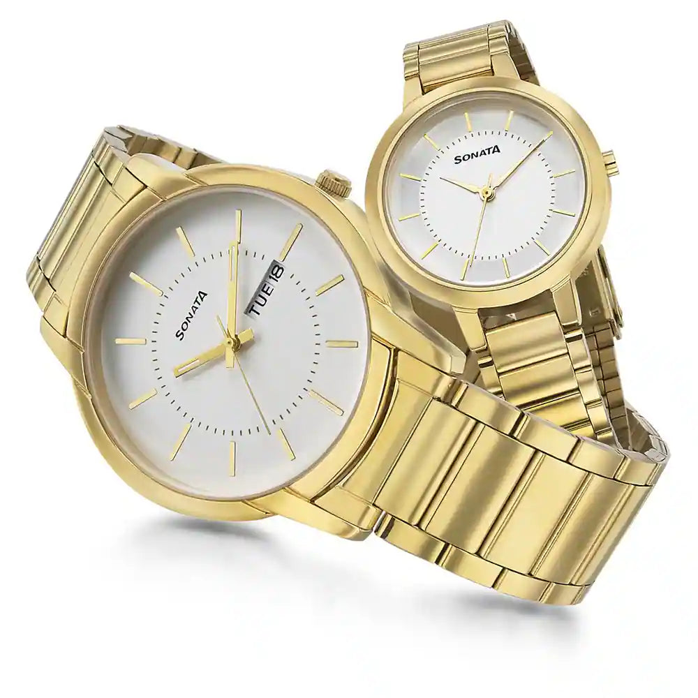 Sonata Couple Chain Watch 770318141YM01