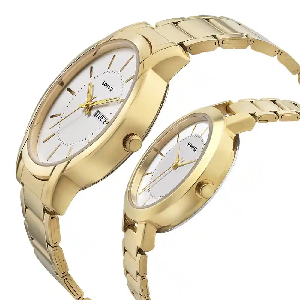 Sonata Couple Chain Watch 770318141YM01