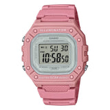 Casio Youth Digital Watch - W-218HC-4AVDF, Resin Band, Pink/White CASIO
