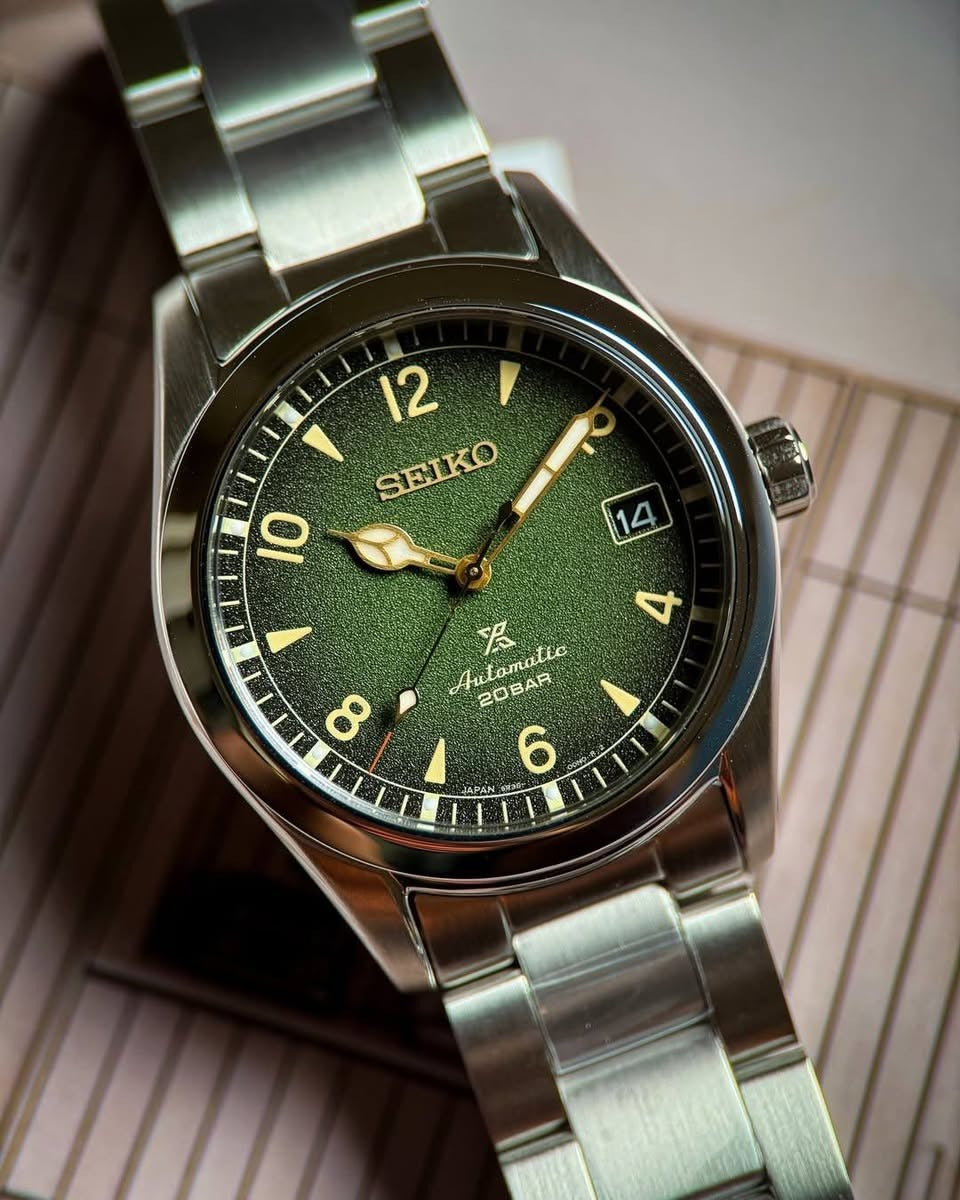 Seiko Prospex Alpinist SPB155J1 Automatic Men’s Watch – Green Dial, 200m, Sapphire