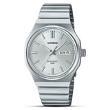 Casio Analog Men's Watch - MTP-E735D-7AVDF, Stainless Steel Band, Silver/White CASIO