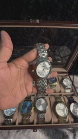 AILIFEIDA Luxury Fashion Watch – Stainless Steel, Full Calendar, 3BAR Water Resistant