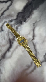 Casio A159WA Vintage Digital Watch Premium - Full Gold