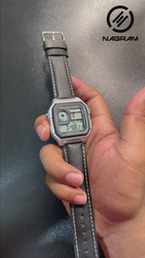 Casio Illuminator AE-1200WHL Premium Quality Digital Watch - Silver Black